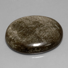 23.77 ct Yellow Obsidian Gemstone, Obsidian Gem in Oval Cabochon Shape for Sale.