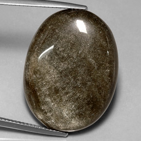 23.77 ct Yellow Obsidian Stone, Natural Obsidian in Oval Cabochon Shape for Sale