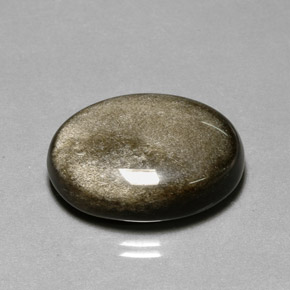 20.50 ct Yellow Obsidian Gemstone, Obsidian Gem in Oval Cabochon Shape for Sale.
