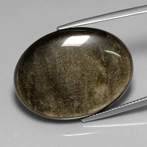 26.13 ct Black Obsidian Stone, Natural Obsidian in Oval Cabochon Shape for Sale