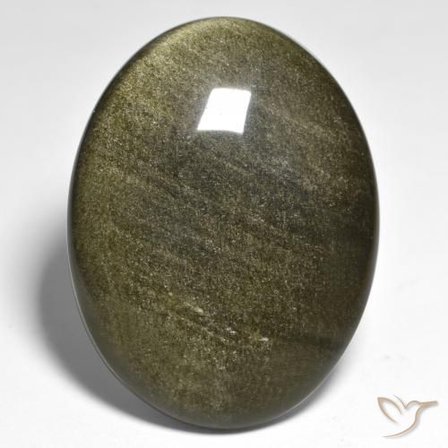 32.49ct Natural Multicolor Obsidian, Oval, Opaque