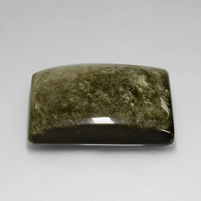 58.23 ct Gold Obsidian Stone, Natural Obsidian in Baguette Cabochon Shape for Sale
