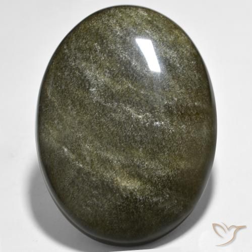 Outstanding A One Quality 100% Natural Golden Sheen Obsidian Oval Shape Cabochon Loose Gemstone For Making Jewelry 28 Ct 33X22X6 mm JMK12948