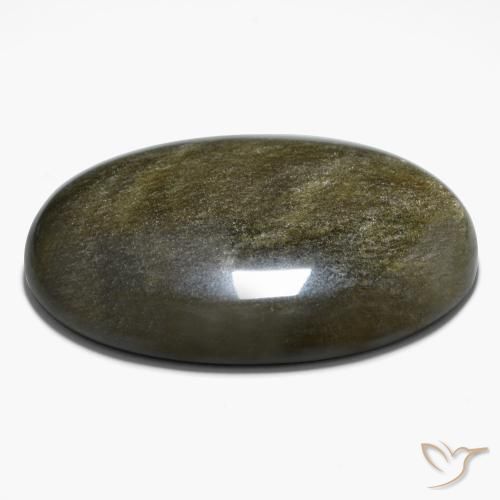 Outstanding A One Quality 100% Natural Golden Sheen Obsidian Oval Shape Cabochon Loose Gemstone For Making Jewelry 28 Ct 33X22X6 mm JMK12948
