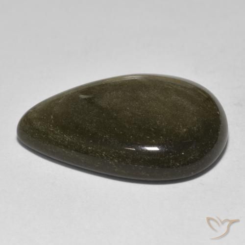Obsidian Gemstone in 27.5 x 22.5 mm Size for Sale, Obsidian Stone in Multicolor Color