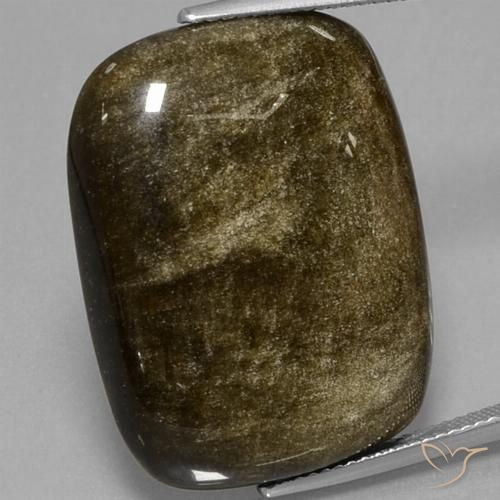 31.71 ct Cushion Obsidian, 27.4 x 21.1 mm From Mexico, Photo A