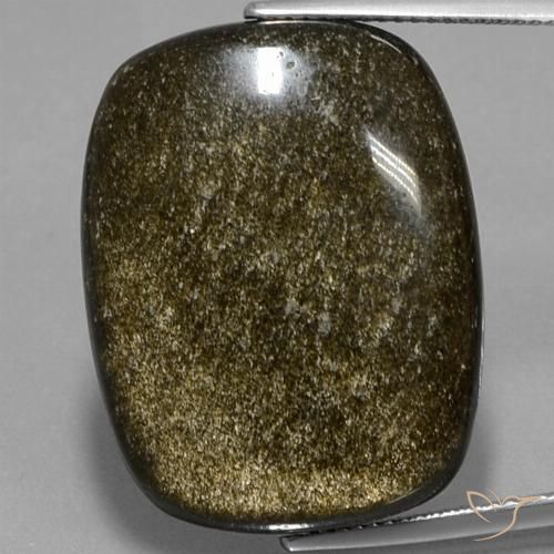 30.1 ct Cushion Obsidian, 26.8 x 20.8 mm From Mexico, Photo A
