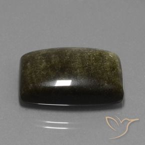 33.08 ct Black Obsidian Stone, Natural Obsidian in Barrel Cabochon Shape for Sale