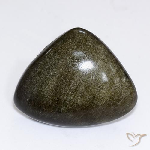 26.72 ct Trillion Obsidian, 27.3 x 21.9 mm From Mexico, Photo A