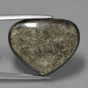 19.03 ct Black Obsidian Gemstone, Obsidian Gem in Fancy Cabochon Shape for Sale.