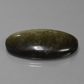 39.81 ct Golden Obsidian Stone, Natural Obsidian in Oval Cabochon Shape for Sale