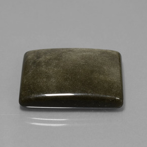 38.59 ct Black Obsidian Stone, Natural Obsidian in Baguette Cabochon Shape for Sale
