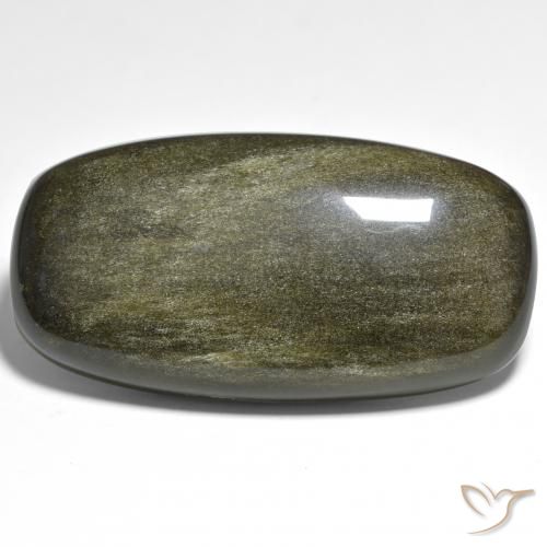 57.10ct Natural Multicolor Obsidian, Cushion, Opaque