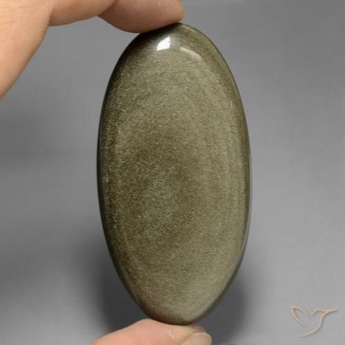123.42ct Natural Multicolor Obsidian, Oval, Opaque