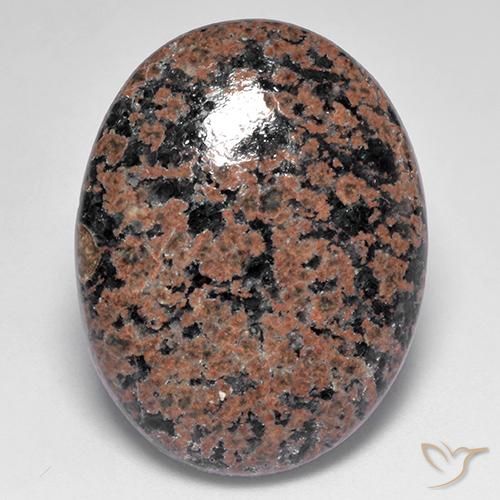 19.92 ct Oval Obsidian, 26.4 x 20.5 mm From India, Photo A
