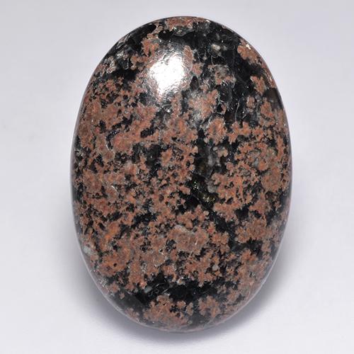 26.35 ct Multicolor Obsidian Gemstone, Obsidian Gem in Oval Cabochon Shape for Sale.
