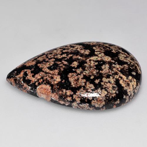 Obsidian Gemstone in 28.1 x 20.2 mm Size for Sale, Obsidian Stone in Multicolor Color