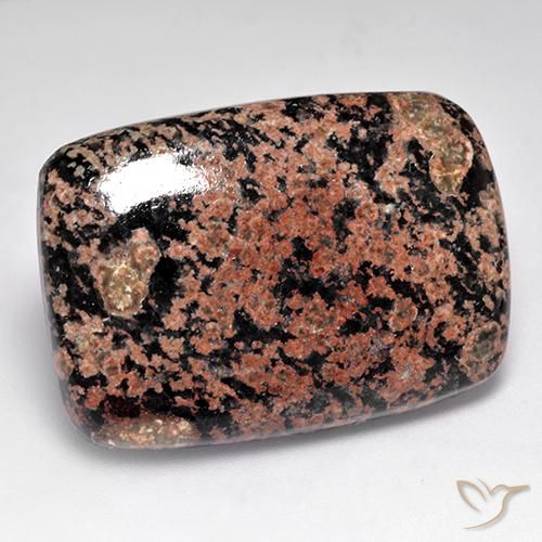 36.16 ct Multicolor Obsidian Stone, Natural Obsidian in Cushion Cabochon Shape for Sale
