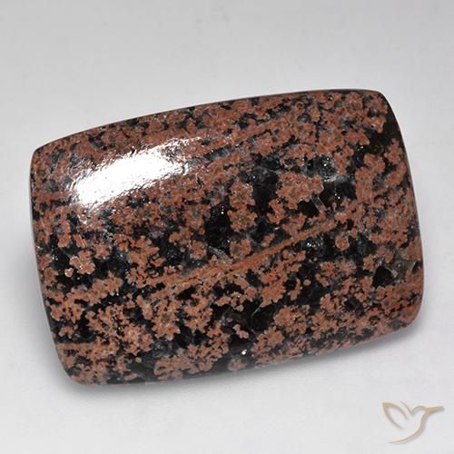 32.13 ct Multicolor Obsidian Stone, Natural Obsidian in Cushion Cabochon Shape for Sale