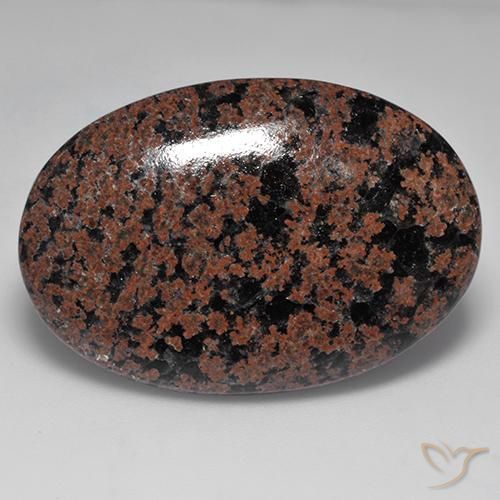 32.65 ct Multicolor Obsidian Gemstone, Obsidian Gem in Oval Cabochon Shape for Sale.