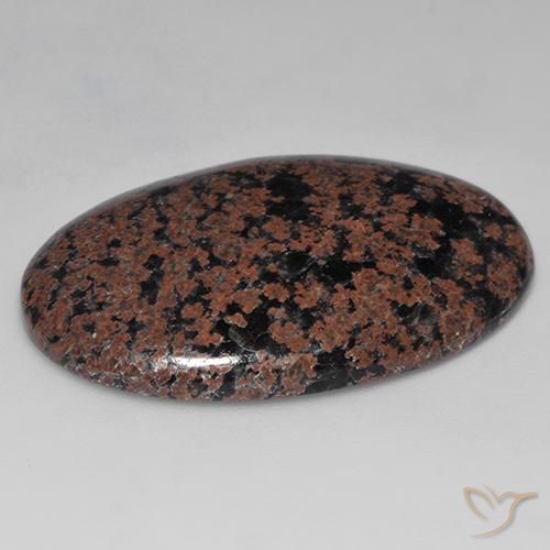 Obsidian Gemstone in 36.5 x 24.9 mm Size for Sale, Obsidian Stone in Multicolor Color