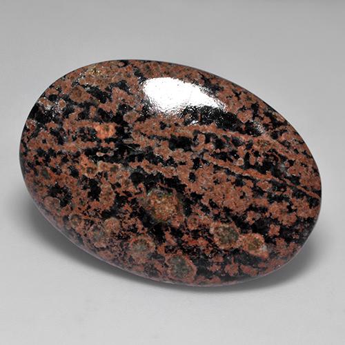 28.40 ct Multicolor Obsidian Stone, Natural Obsidian in Oval Cabochon Shape for Sale