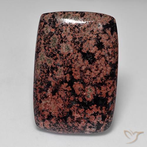 27.08 ct Cushion Obsidian, 31.7 x 21.7 mm From India, Photo A