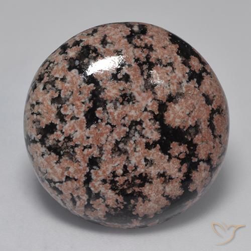 20.5 ct Round Obsidian, 21.7 mm From India, Photo A