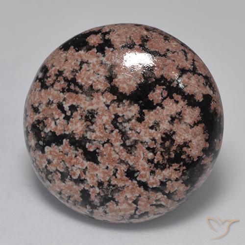 20.50 ct Multicolor Obsidian Stone, Natural Obsidian in Round Cabochon Shape for Sale