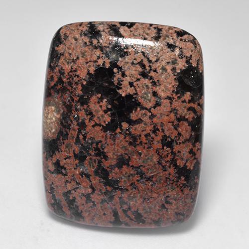 Multicolor Obsidian Gem - 26.3ct Cushion Cabochon (ID: 523589)
