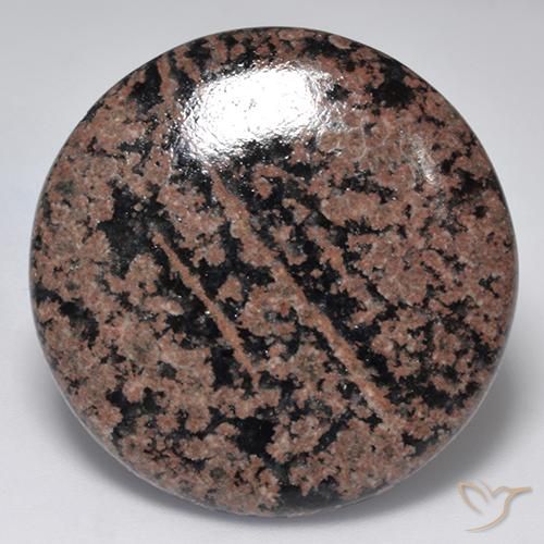 31.00 ct Multicolor Obsidian Stone, Natural Obsidian in Round Cabochon Shape for Sale