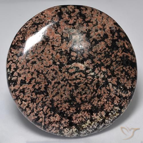 58.60 ct Multicolor Obsidian Stone, Natural Obsidian in Round Cabochon Shape for Sale