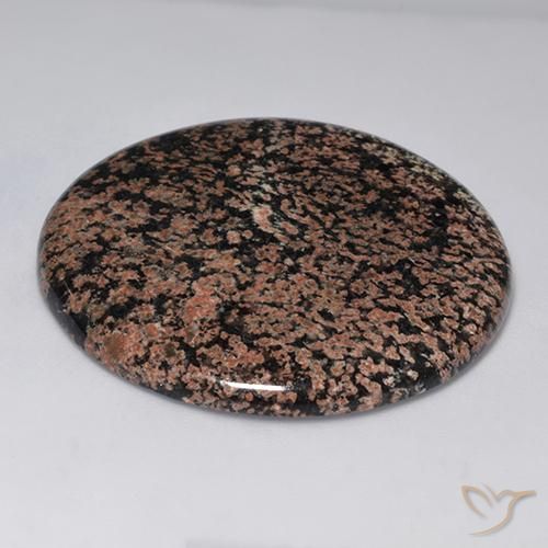 Obsidian Gemstone in 39.8 mm Size for Sale, Obsidian Stone in Multicolor Color