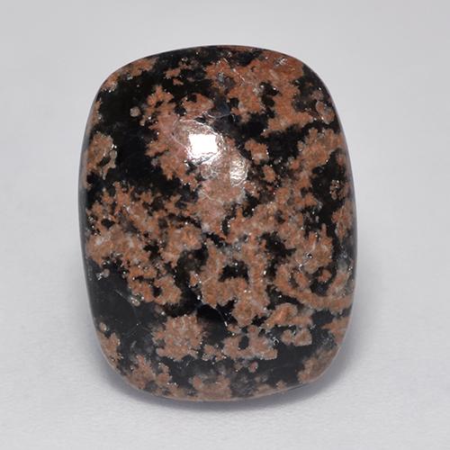 6.39 ct Multicolor Obsidian Stone, Natural Obsidian in Cushion Cabochon Shape for Sale