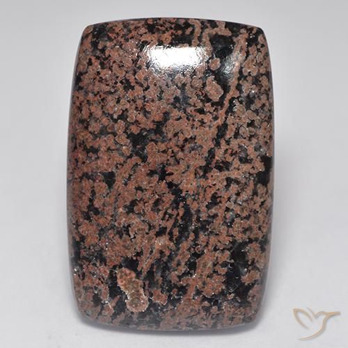 28.85 ct Multicolor Obsidian Stone, Natural Obsidian in Cushion Cabochon Shape for Sale
