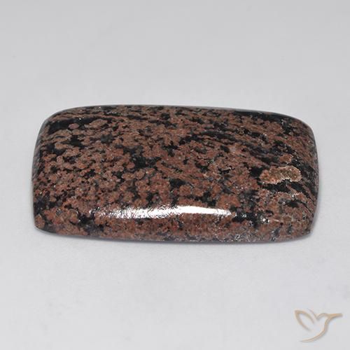 Obsidian Gemstone in 31.3 x 20.7 mm Size for Sale, Obsidian Stone in Multicolor Color