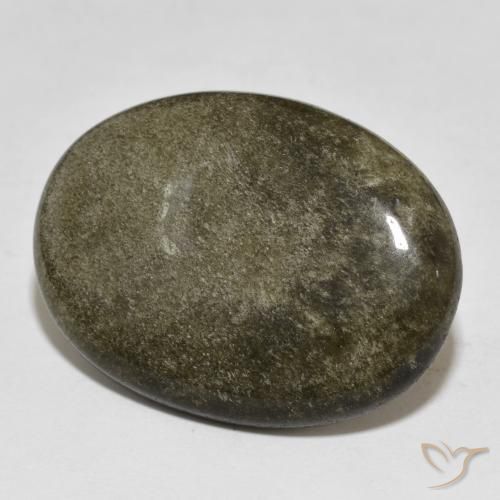 21.74 ct Oval Obsidian, 28.7 x 21.1 mm From the United States, Photo A