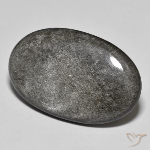 23.91 ct Oval Obsidian, 32.3 x 20.3 mm From the United States, Photo A