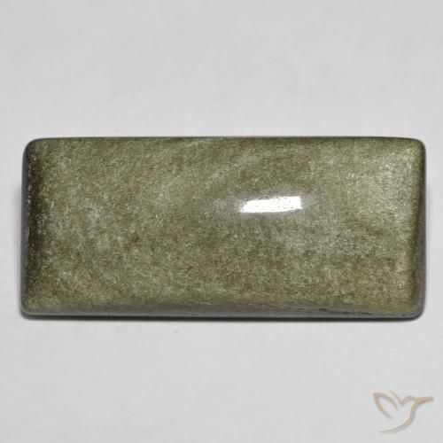 22.63 ct Black Obsidian Stone, Natural Obsidian in Baguette Cabochon Shape for Sale