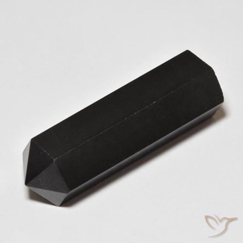 37.83 ct Pencil Cut Obsidian, 33.1 x 11.7 mm From the United States, Photo A