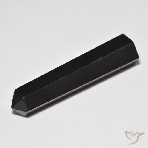 36.55 ct Pencil Cut Obsidian, 41.9 x 10.6 mm From the United States, Photo A