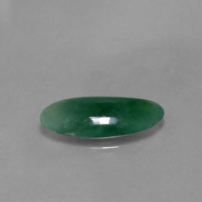 3.52 ct Green Omphacite Jade Stone, Natural Omphacite Jade in Fancy Cabochon Shape for Sale