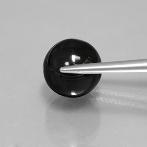 Onyx Gemstone in 10.1 mm Size for Sale, Onyx Stone in Black Color