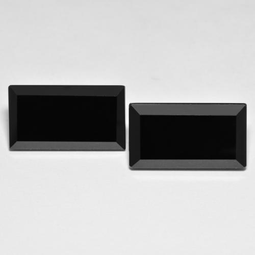 Black Onyx Gem - 12.5ct Octagon Step Cut (ID: 601974)