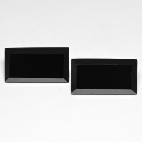 Noire Onyx gemme - 12.3ct Octogone taillé en degrés (ID: 601980)