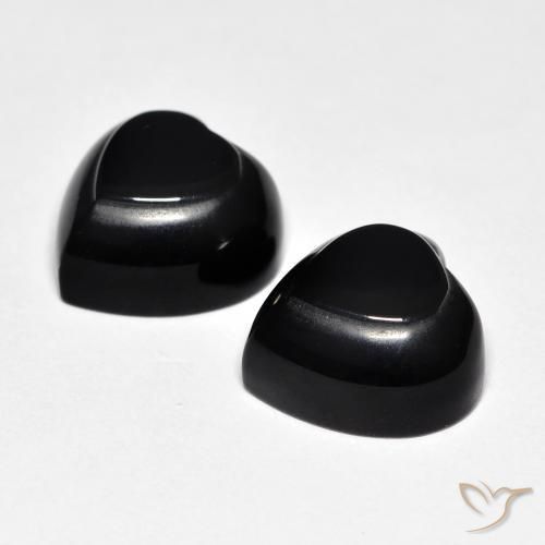 Onyx Gemstones in 10 x 10 mm (calibrated) Size for Sale, Onyx Stones in Black Color