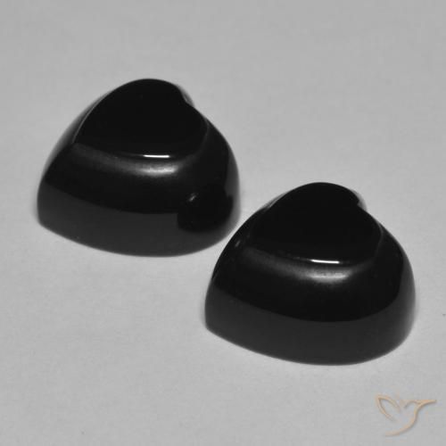 Onyx Gemstones in 10 x 10 mm (calibrated) Size for Sale, Onyx Stones in Black Color
