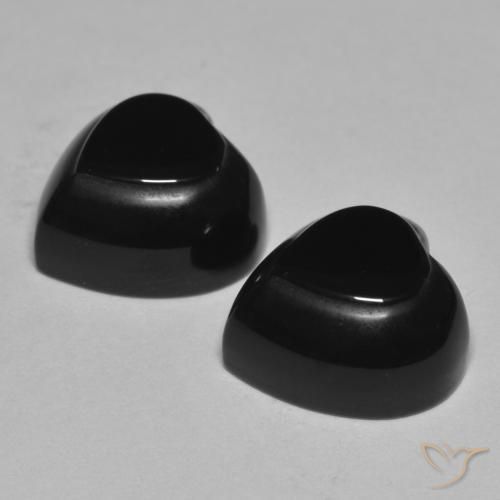 Onyx Gemstones in 10 x 10 mm (calibrated) Size for Sale, Onyx Stones in Black Color