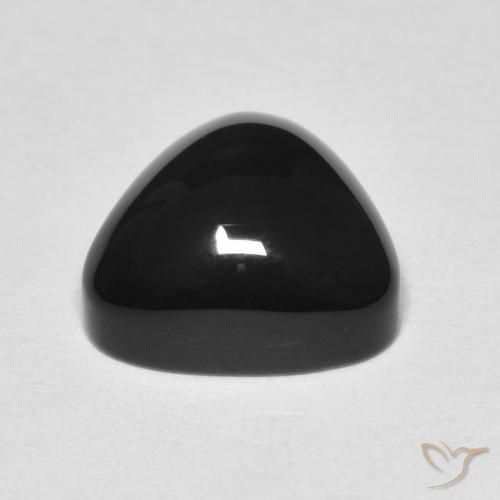 Onyx Gemstone in 9.9 x 9.3 mm Size for Sale, Onyx Stone in Black Color