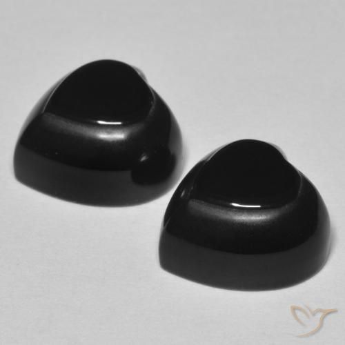 Onyx Gemstones in 10 x 10 mm (calibrated) Size for Sale, Onyx Stones in Black Color